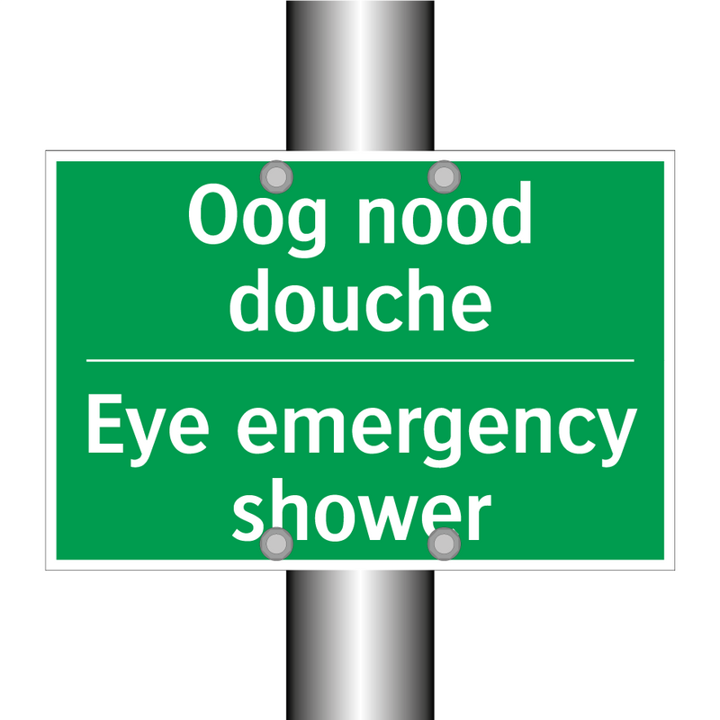 Oog nood douche - Eye emergency shower & Oog nood douche - Eye emergency shower