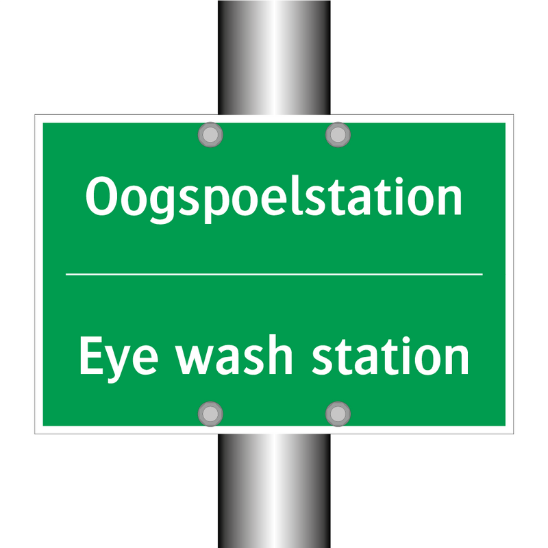 Oogspoelstation - Eye wash station & Oogspoelstation - Eye wash station