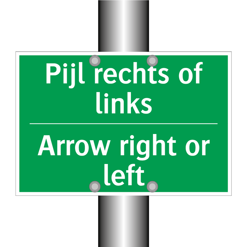 Pijl rechts of links - Arrow right or left & Pijl rechts of links - Arrow right or left