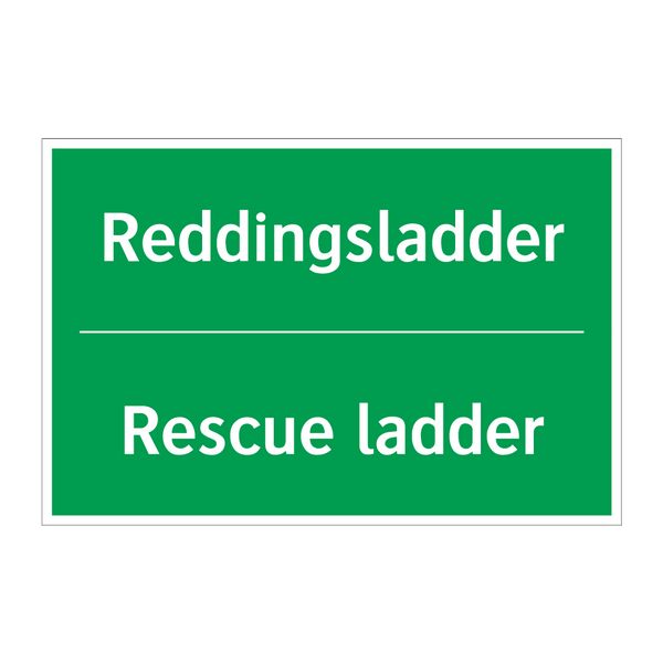 Reddingsladder - Rescue ladder & Reddingsladder - Rescue ladder & Reddingsladder - Rescue ladder