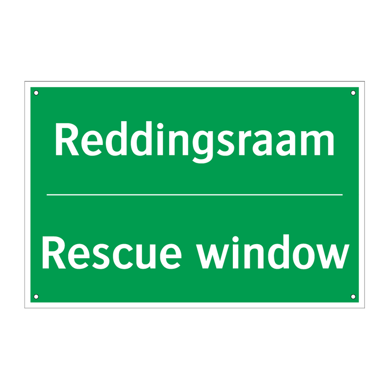 Reddingsraam - Rescue window & Reddingsraam - Rescue window & Reddingsraam - Rescue window