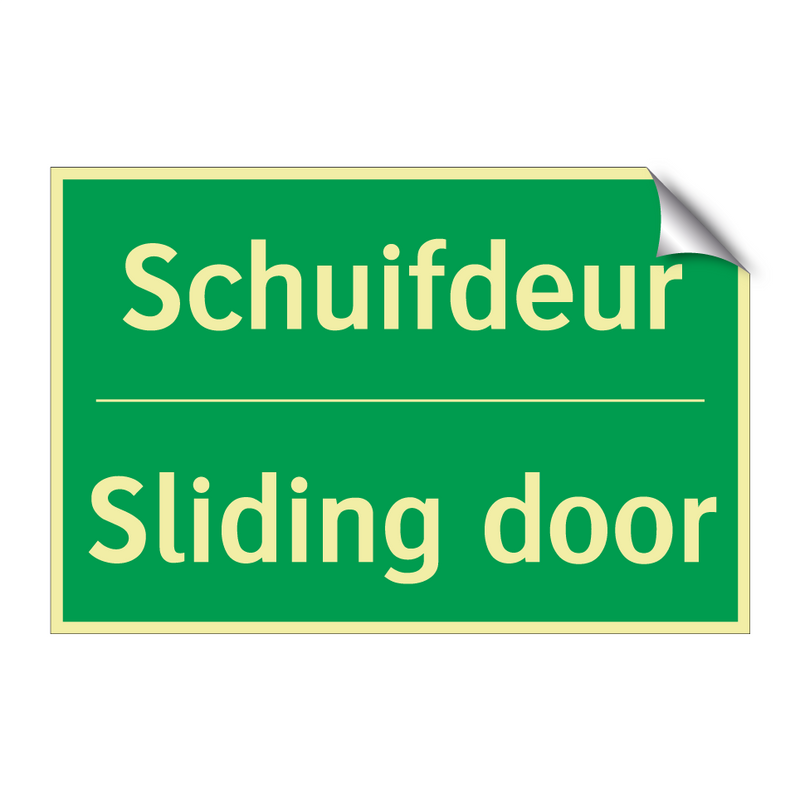 Schuifdeur - Sliding door & Schuifdeur - Sliding door & Schuifdeur - Sliding door