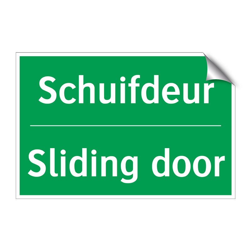 Schuifdeur - Sliding door & Schuifdeur - Sliding door & Schuifdeur - Sliding door