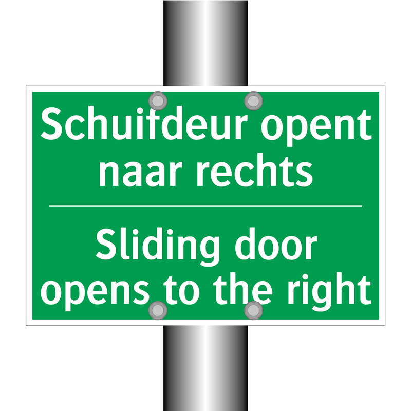 Schuifdeur opent naar rechts - Sliding door opens to the /.../