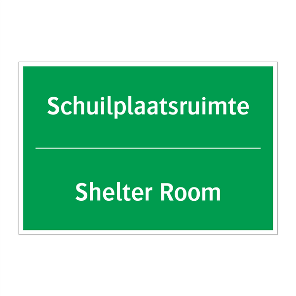 Schuilplaatsruimte - Shelter Room & Schuilplaatsruimte - Shelter Room