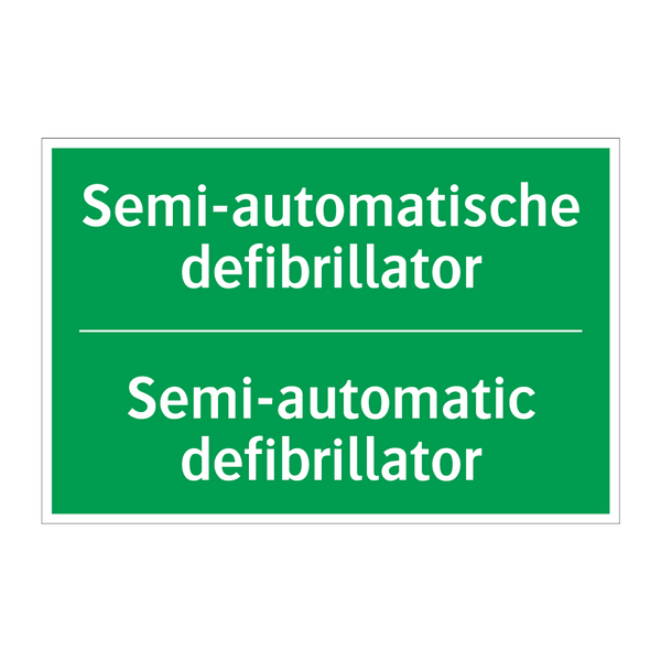 Semi-automatische defibrillator /.../ - Semi-automatic defibrillator /.../