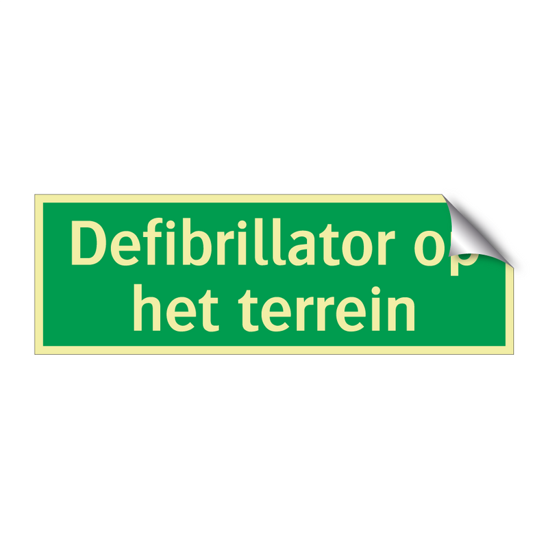 Defibrillator op het terrein & Defibrillator op het terrein & Defibrillator op het terrein