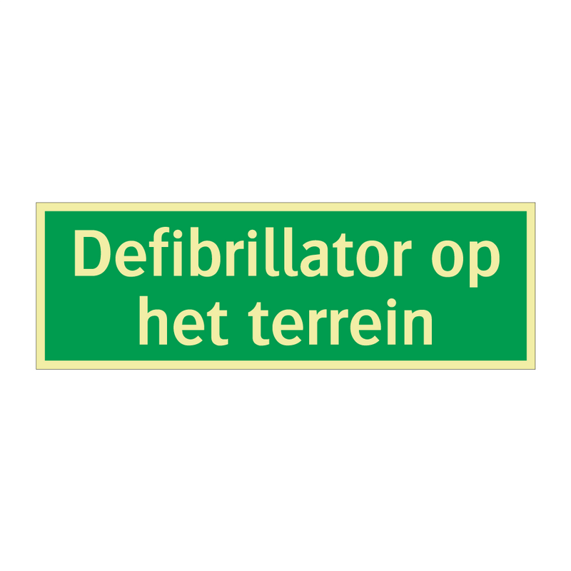 Defibrillator op het terrein & Defibrillator op het terrein & Defibrillator op het terrein