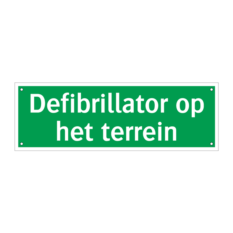 Defibrillator op het terrein & Defibrillator op het terrein & Defibrillator op het terrein