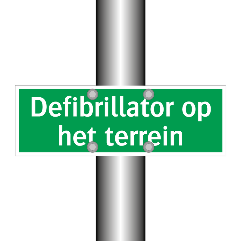 Defibrillator op het terrein & Defibrillator op het terrein & Defibrillator op het terrein