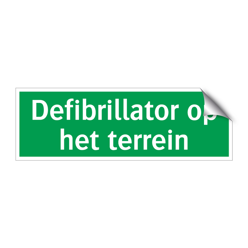 Defibrillator op het terrein & Defibrillator op het terrein & Defibrillator op het terrein