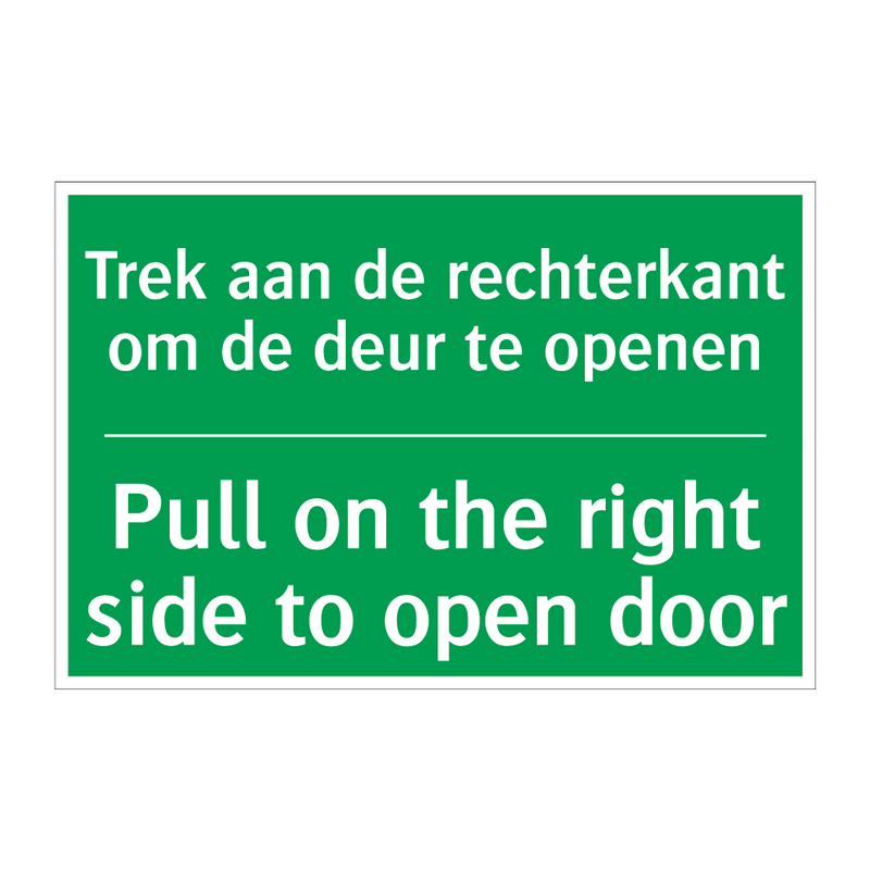 Trek aan de rechterkant om de /.../ - Pull on the right side to /.../