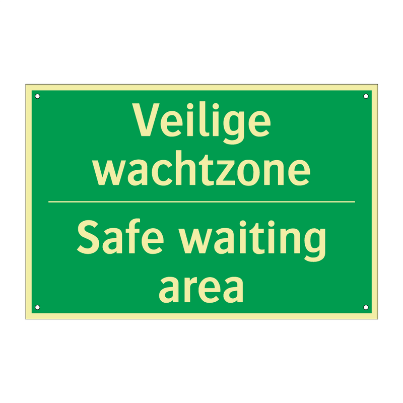 Veilige wachtzone - Safe waiting area & Veilige wachtzone - Safe waiting area