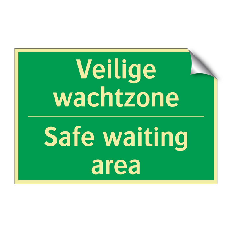 Veilige wachtzone - Safe waiting area & Veilige wachtzone - Safe waiting area