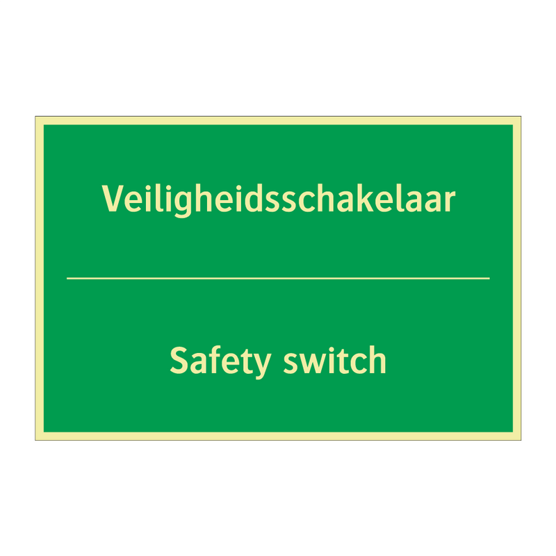 Veiligheidsschakelaar - Safety switch & Veiligheidsschakelaar - Safety switch