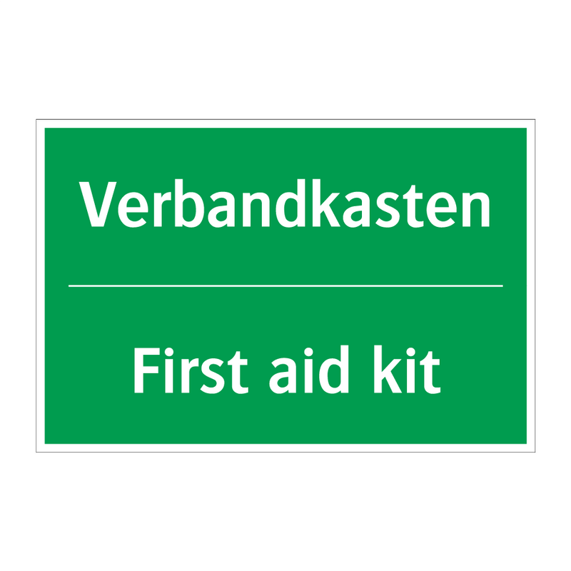 Verbandkasten - First aid kit & Verbandkasten - First aid kit & Verbandkasten - First aid kit