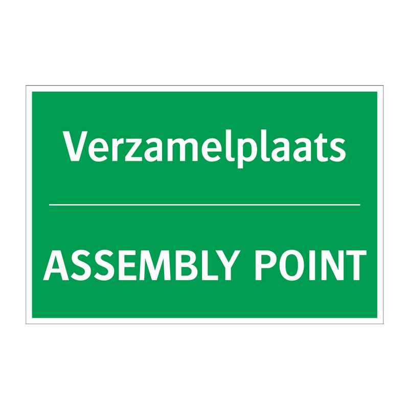 Verzamelplaats - ASSEMBLY POINT & Verzamelplaats - ASSEMBLY POINT & Verzamelplaats - ASSEMBLY POINT