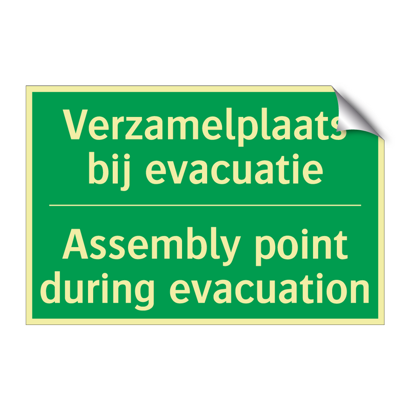 Verzamelplaats bij evacuatie - Assembly point during evacuation /.../