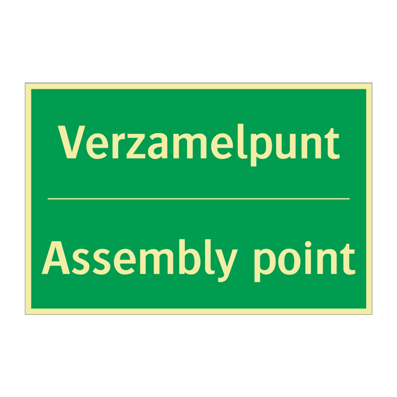 Verzamelpunt - Assembly point & Verzamelpunt - Assembly point & Verzamelpunt - Assembly point