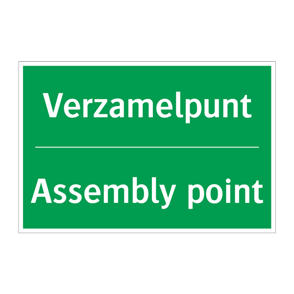 Verzamelpunt - Assembly point & Verzamelpunt - Assembly point & Verzamelpunt - Assembly point