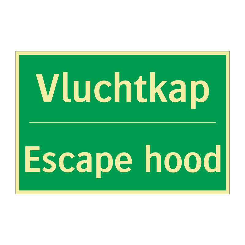 Vluchtkap - Escape hood & Vluchtkap - Escape hood & Vluchtkap - Escape hood