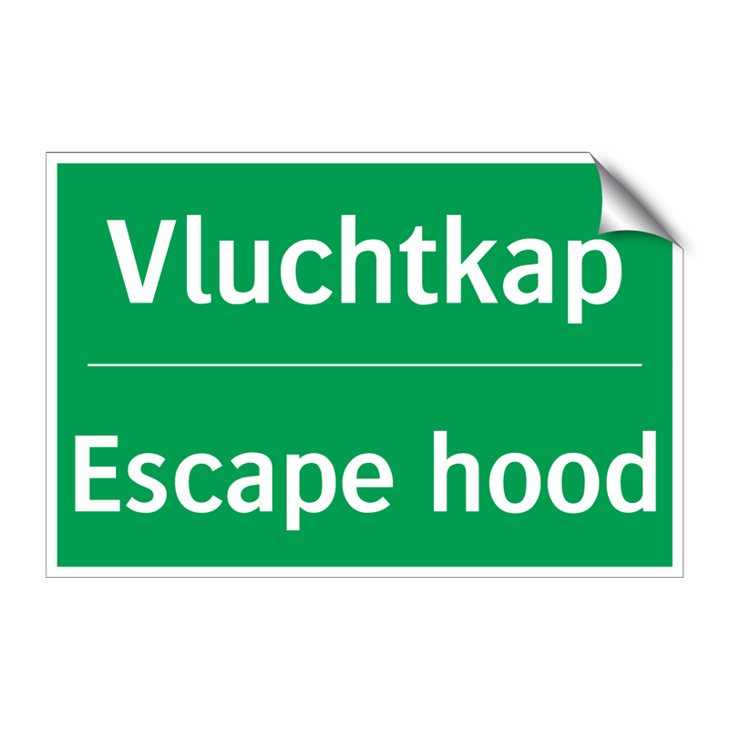 Vluchtkap - Escape hood & Vluchtkap - Escape hood & Vluchtkap - Escape hood