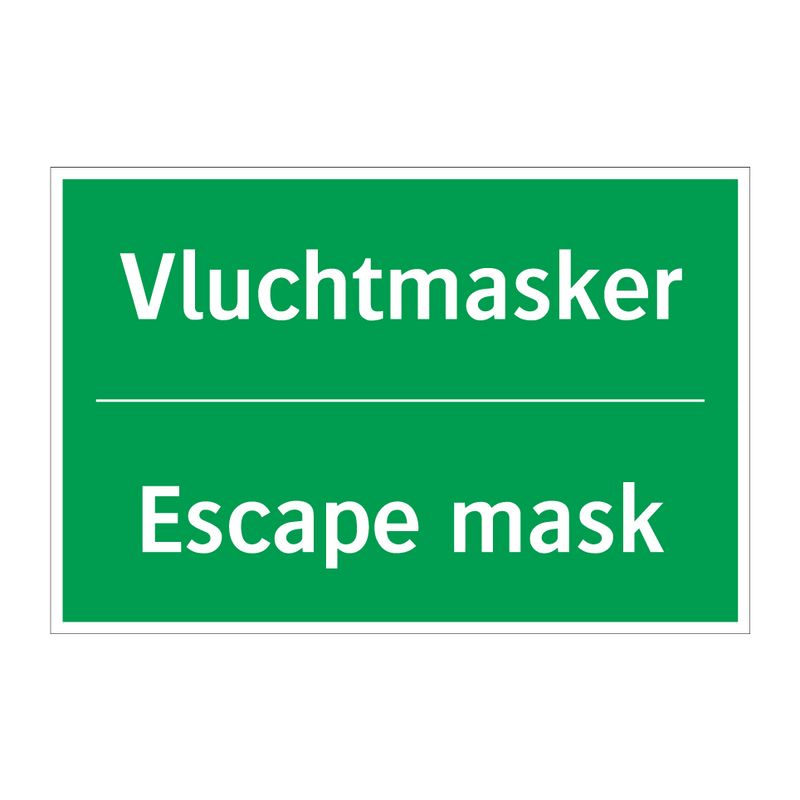 Vluchtmasker - Escape mask & Vluchtmasker - Escape mask & Vluchtmasker - Escape mask