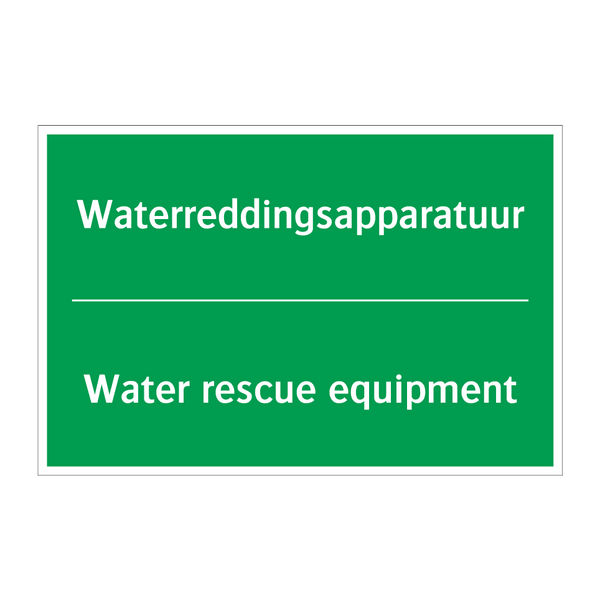 Waterreddingsapparatuur - Water rescue equipment & Waterreddingsapparatuur - Water rescue equipment