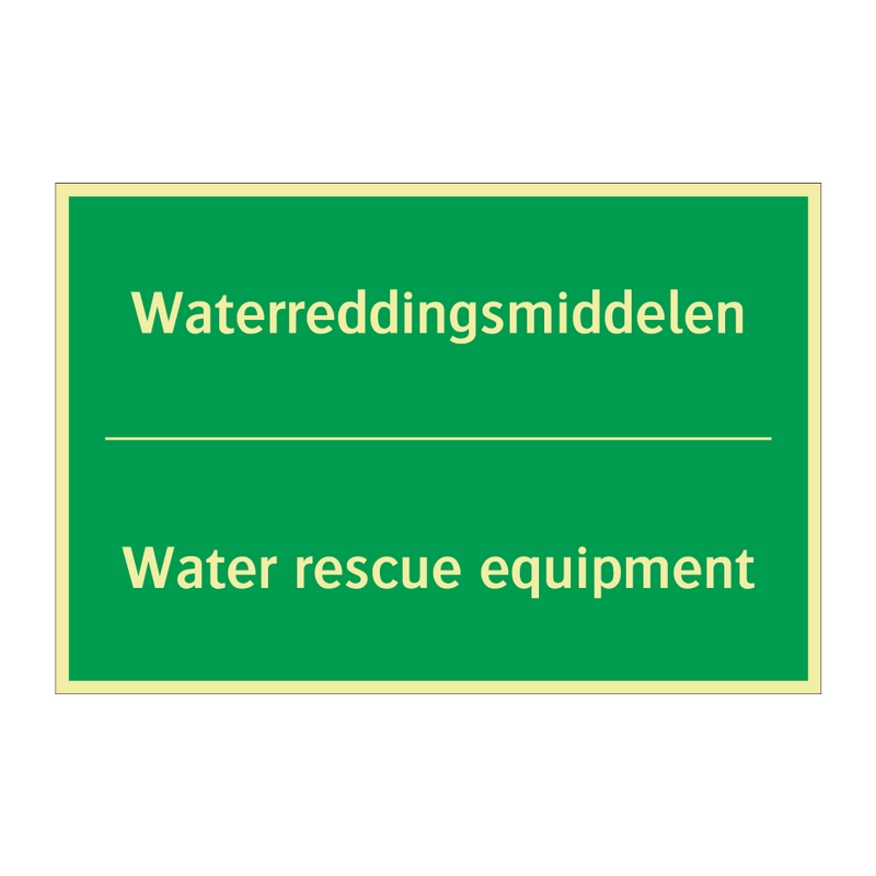 Waterreddingsmiddelen - Water rescue equipment & Waterreddingsmiddelen - Water rescue equipment