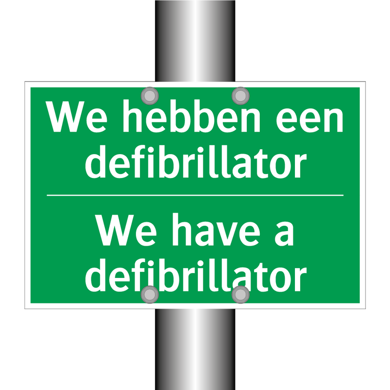 We hebben een defibrillator - We have a defibrillator