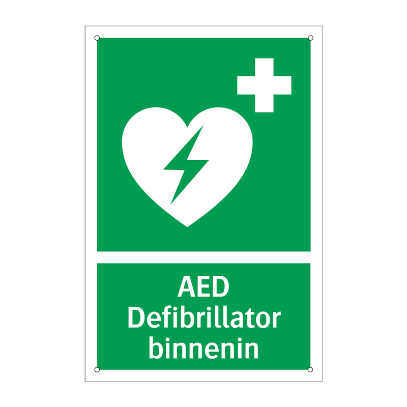 AED Defibrillator binnenin & AED Defibrillator binnenin & AED Defibrillator binnenin