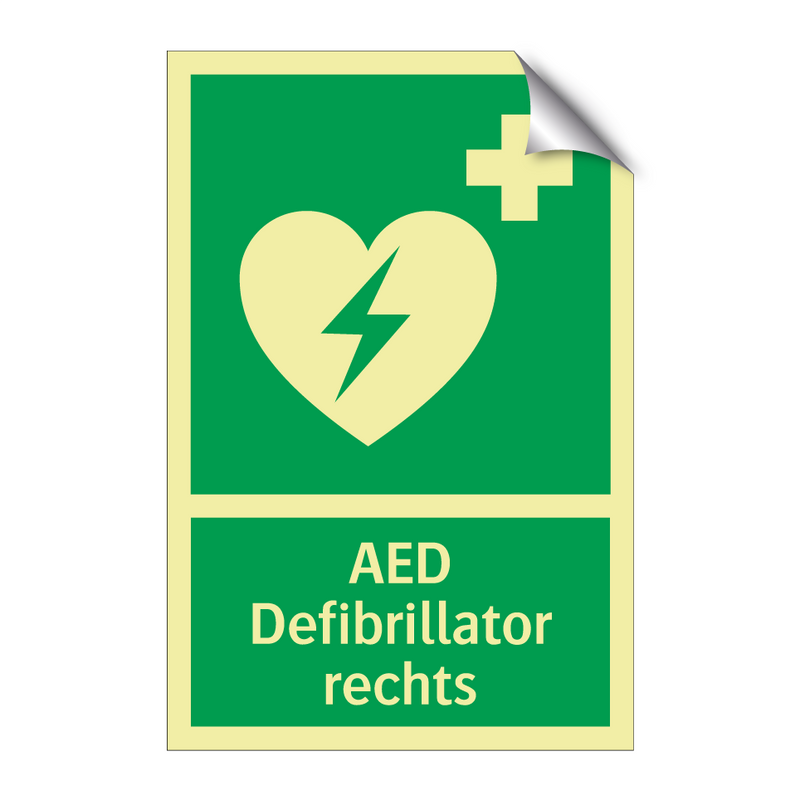 AED Defibrillator rechts & AED Defibrillator rechts & AED Defibrillator rechts