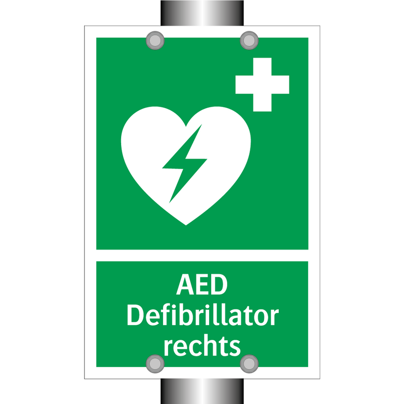 AED Defibrillator rechts & AED Defibrillator rechts & AED Defibrillator rechts