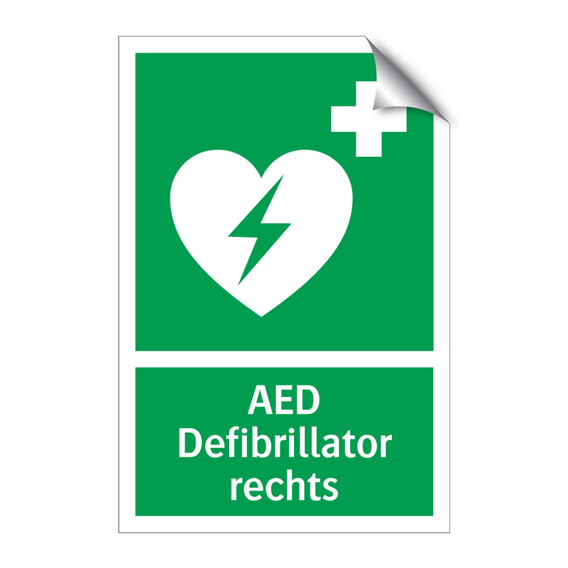 AED Defibrillator rechts & AED Defibrillator rechts & AED Defibrillator rechts