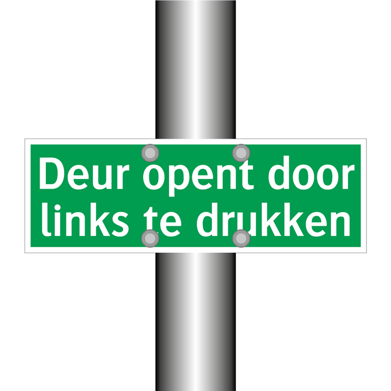 Deur opent door links te drukken & Deur opent door links te drukken