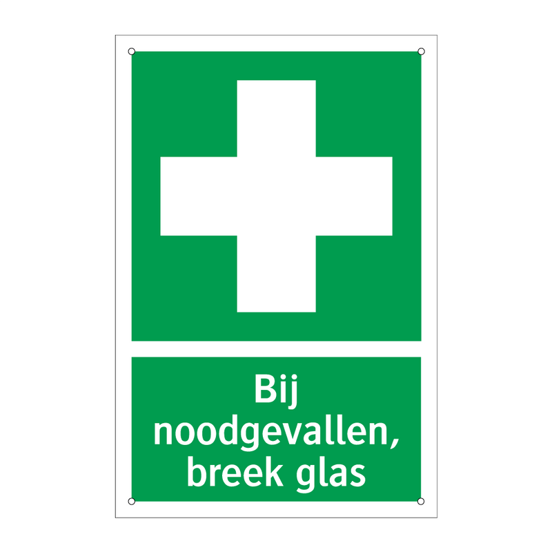 Bij noodgevallen, breek glas & Bij noodgevallen, breek glas & Bij noodgevallen, breek glas