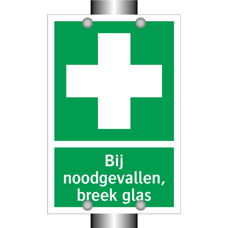 Bij noodgevallen, breek glas & Bij noodgevallen, breek glas & Bij noodgevallen, breek glas