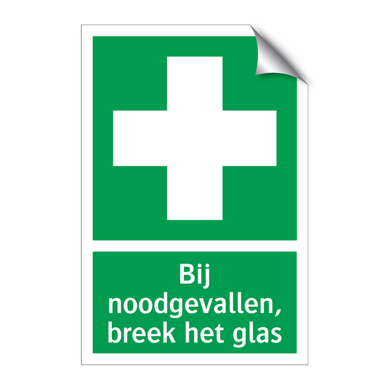 Bij noodgevallen, breek het glas & Bij noodgevallen, breek het glas