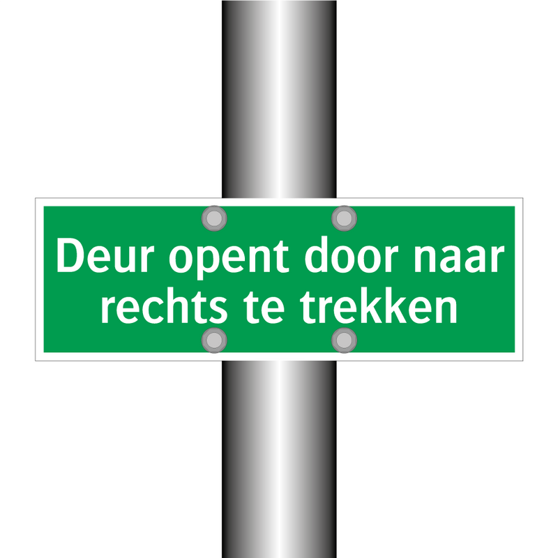 Deur opent door naar rechts te trekken & Deur opent door naar rechts te trekken