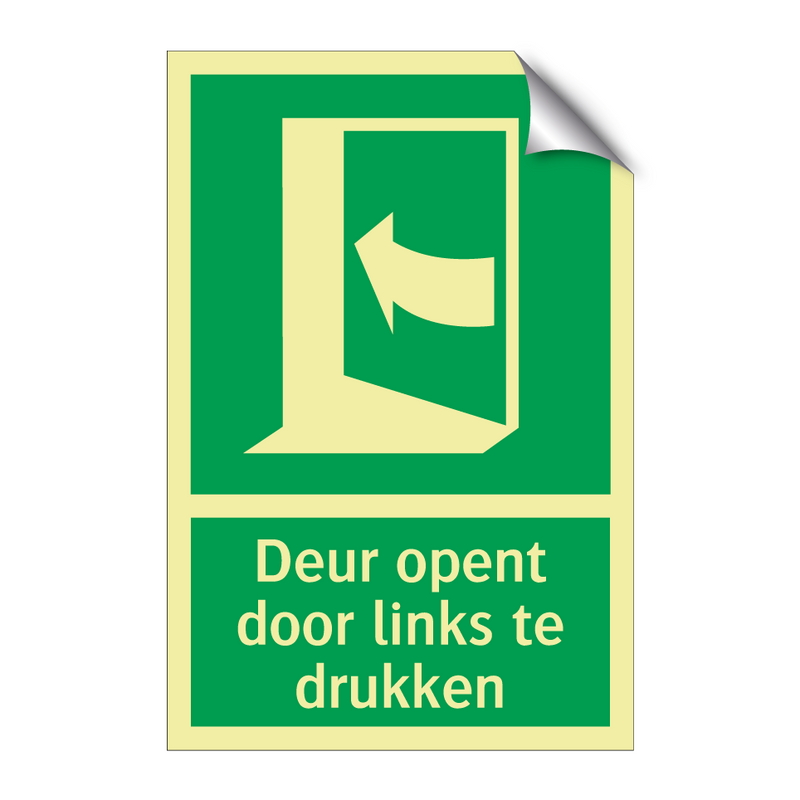 Deur opent door links te drukken & Deur opent door links te drukken