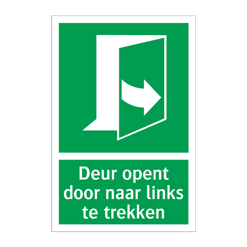 Deur opent door naar links te trekken & Deur opent door naar links te trekken