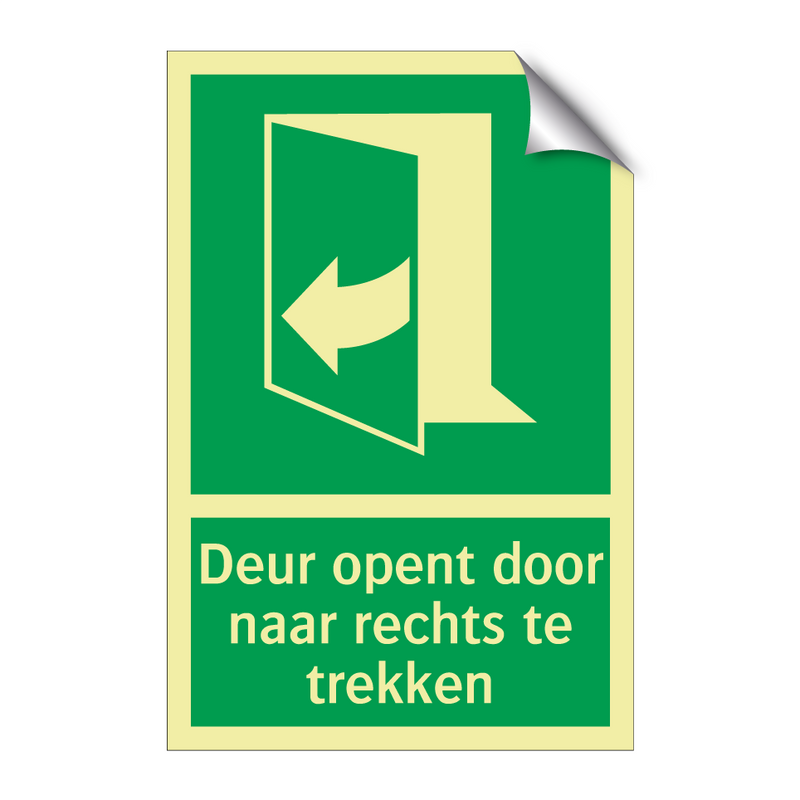 Deur opent door naar rechts te trekken & Deur opent door naar rechts te trekken