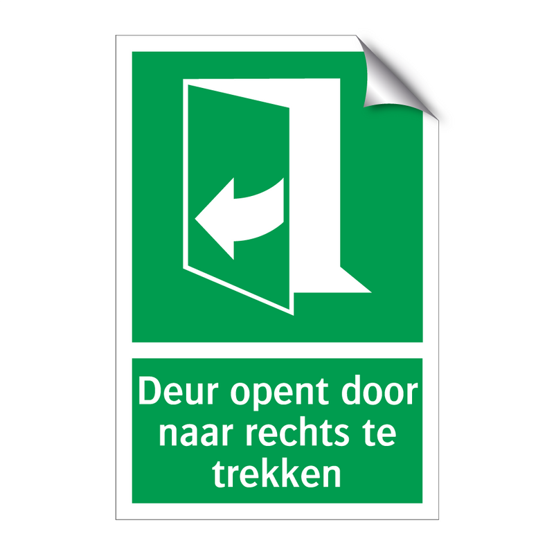 Deur opent door naar rechts te trekken & Deur opent door naar rechts te trekken