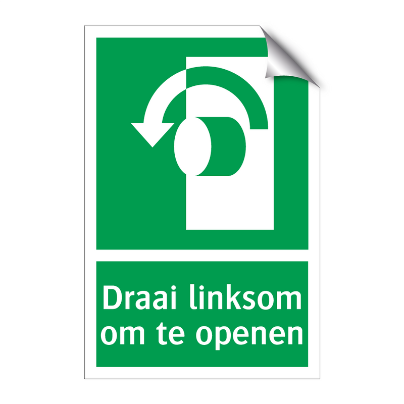 Draai linksom om te openen & Draai linksom om te openen & Draai linksom om te openen