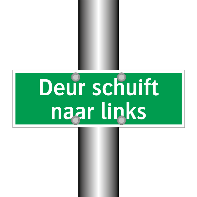 Deur schuift naar links & Deur schuift naar links & Deur schuift naar links