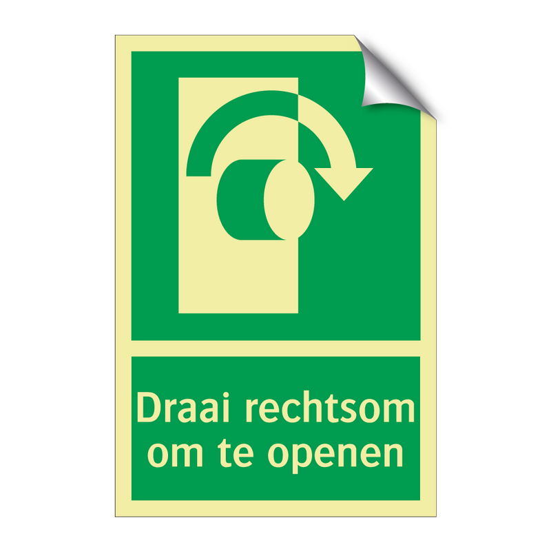 Draai rechtsom om te openen & Draai rechtsom om te openen & Draai rechtsom om te openen