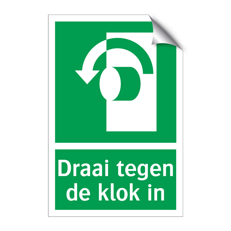 Draai tegen de klok in & Draai tegen de klok in & Draai tegen de klok in & Draai tegen de klok in