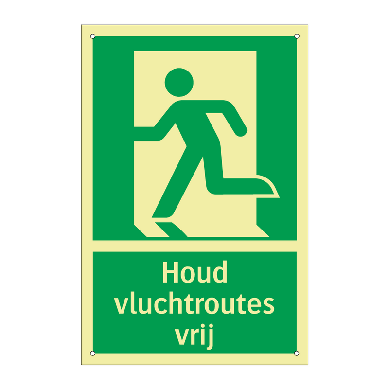 Houd vluchtroutes vrij & Houd vluchtroutes vrij & Houd vluchtroutes vrij & Houd vluchtroutes vrij