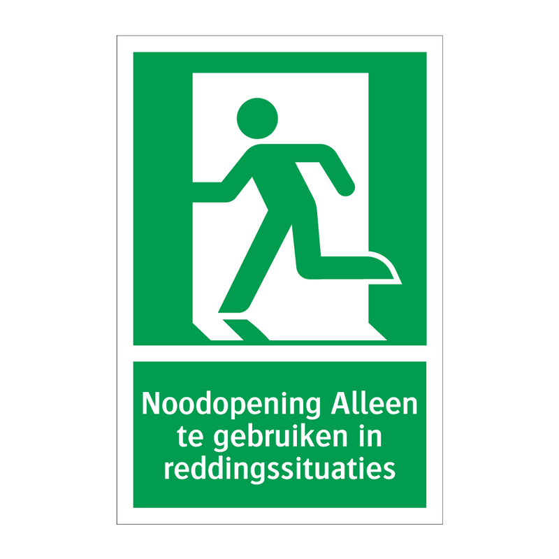 Noodopening Alleen te gebruiken in reddingssituaties