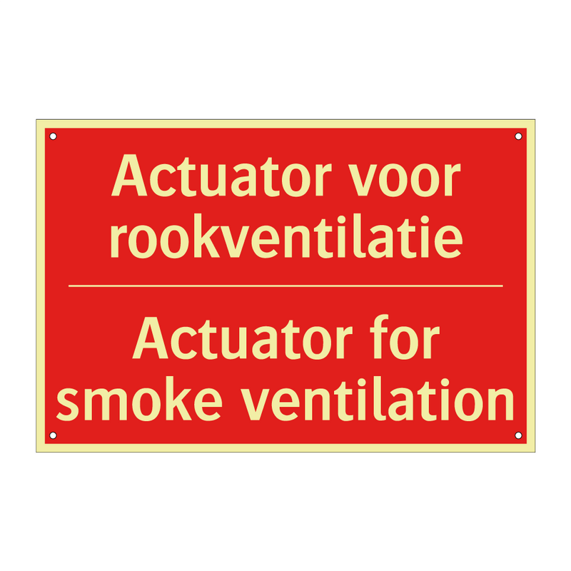 Actuator voor rookventilatie - Actuator for smoke ventilation